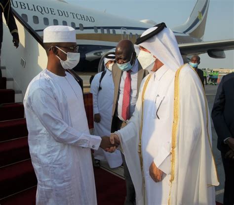 President of Transitional Military Council of Chad arrives in Doha