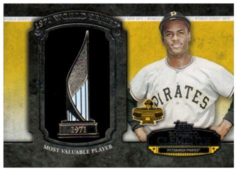 Roberto Clemente Is A 2-Time World Series Champion, With MVP Honors ...