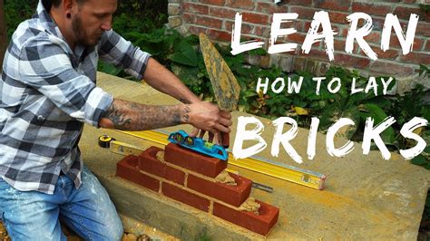 HOW TO LAY BRICKS FOR BEGINNERS [Bricklaying for beginners e.p.4] - YouTube