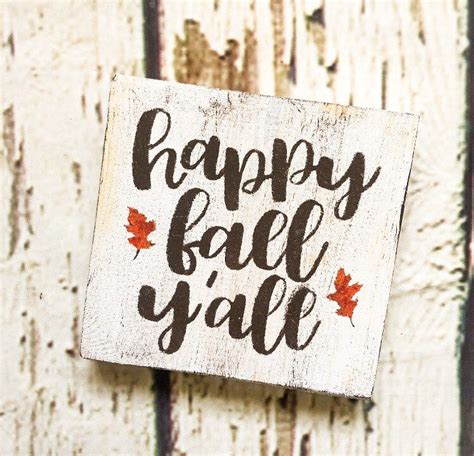 Happy Fall Y'all Wood Sign | Fall Decor | Autumn Sign in 2020 | Happy fall, Happy fall y'all ...