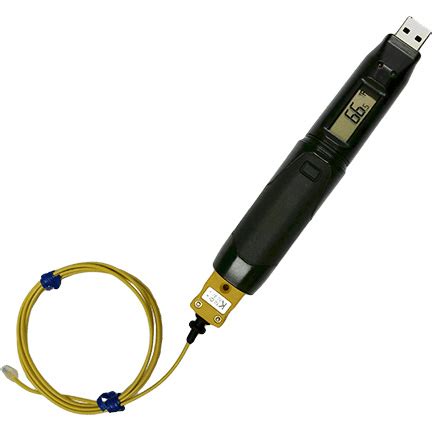 USB Data Logger with Waterproof Type K Probe