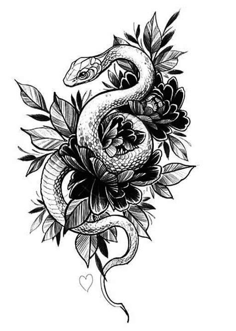 36+ Best Snake And Flower Tattoo Designs & Meanings | PetPress | Flower ...