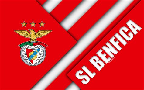 Download wallpapers SL Benfica, Portuguese football club, 4k, logo ...