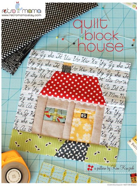 Quilt Block House Patchwork PDF Sewing Pattern - Etsy