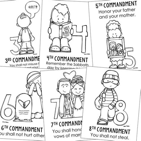 Ten Commandments Coloring Pages