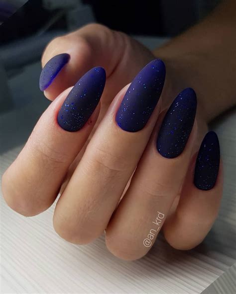 Midnight Purple Matte Nails With Fine, Subtle Purple | Fancy nails ...