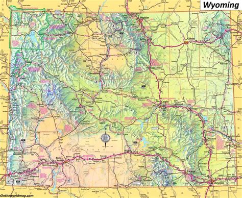 Detailed Map of Wyoming - Ontheworldmap.com