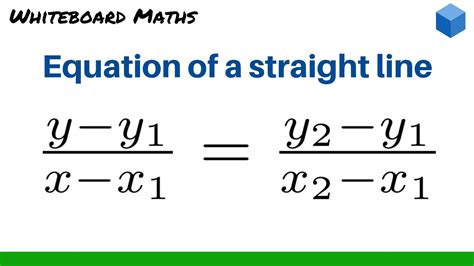 Equation Of A Line With 2 Points