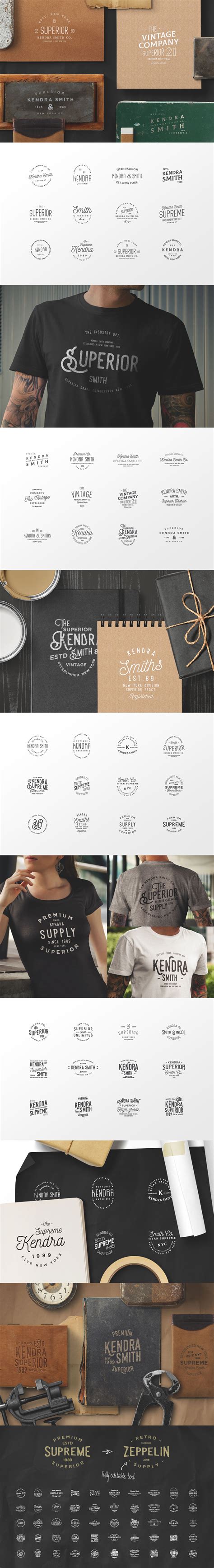 Retro Typography Logos on Behance