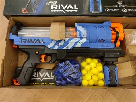 Nerf Rival Artemis XVII 3000 - Blue (60 bullet), Hobbies & Toys, Toys ...