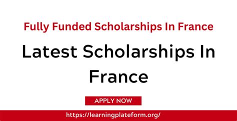 Latest Scholarships In France 2025 - Fully Funded