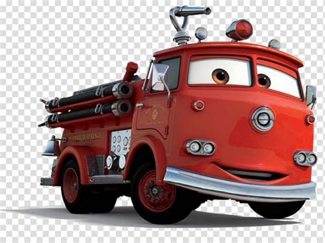 Red firetruck illustration, Mater Lightning McQueen Cars The Walt ...