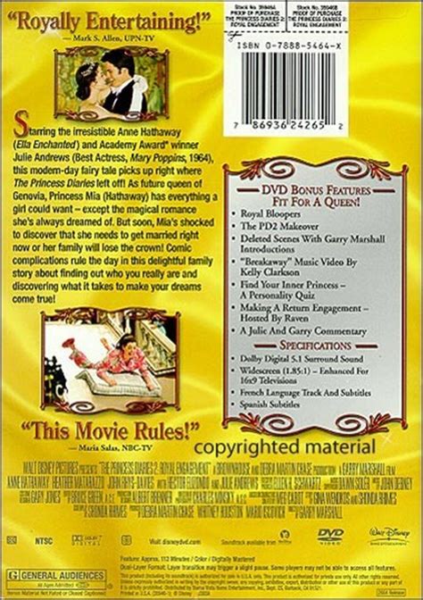 Princess Diaries 2: Royal Engagement (Widescreen) (DVD 2004) | DVD Empire