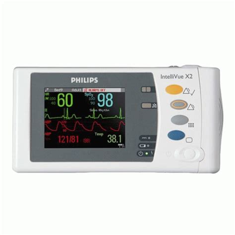 Philips IntelliVue X2 Portable Patient Monitor with SpO2, NIBP, ECG ...