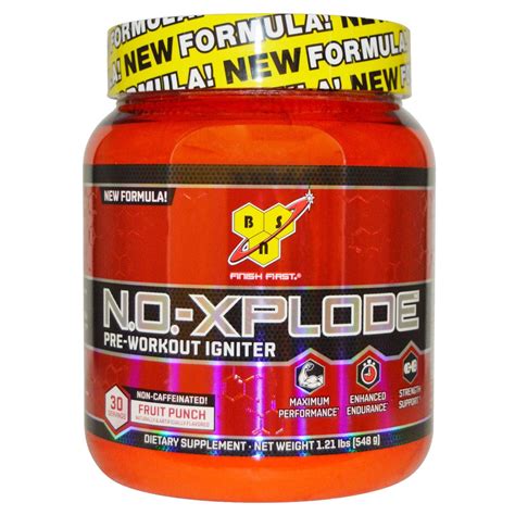 BSN, N.O.-Xplode, Pre-Workout Igniter, Non-Caffeinated, 1.2 lb (546 g ...