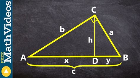 How to determine the sides of a triangle by using the geometric mean - YouTube