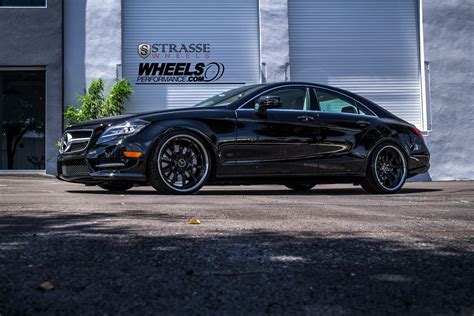 Black Mercedes CLS-Class Turned into Stylish Beast with Strasse Wheels ...