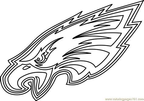 Philadelphia Eagles Logo Coloring Page for Kids - Free NFL Printable Coloring Pages Online for ...