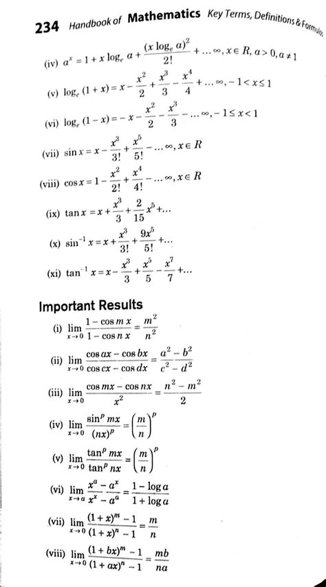 Continuity and Differentiability Class 12 formulas - Class 12 easy