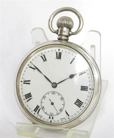 Antiques Atlas - Antique Silver Pocket Watch, 1928