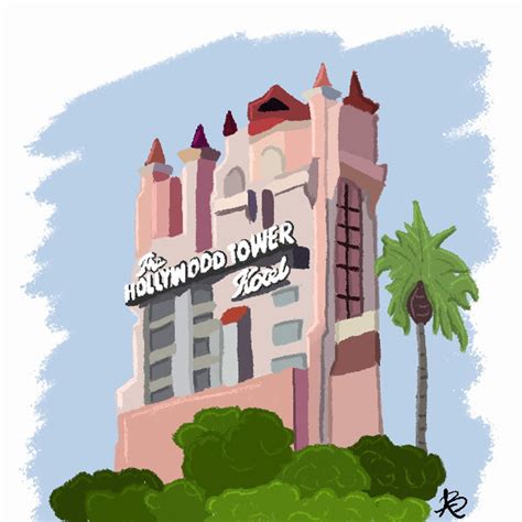 Disney's Tower of Terror Hollywood Studios Art Print - Etsy