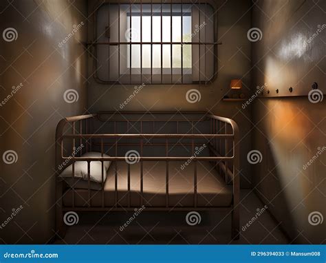 Interior of Prison Bedroom, Old Rusty Room Stock Illustration - Illustration of building, crime ...