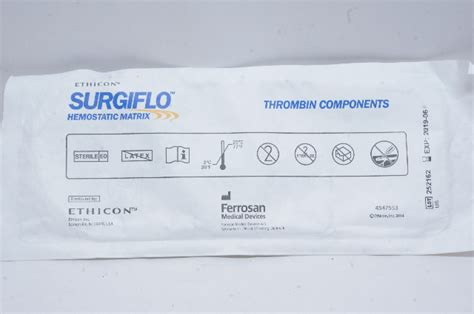 Ethicon SURGIFLO Hemostatic Matrix Thrombin Components (x)