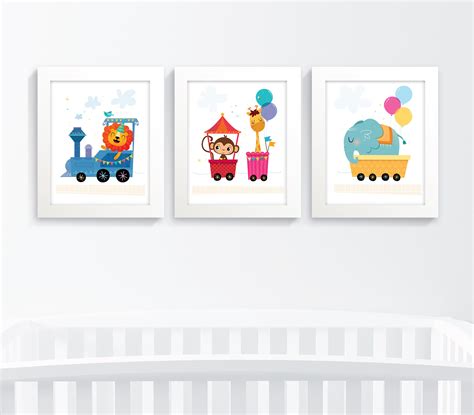 Nursery Decor Nursery Wall Art Set Nursery Art Baby Boy - Etsy UK