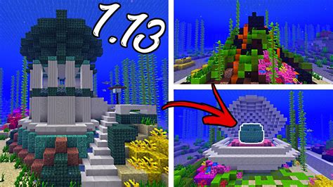 Minecraft Conduit Designs | NEW 1.13 Aquatic Update Item! | Minecraft ...