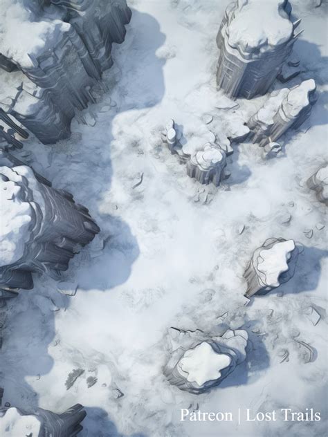 Tundra Battlemap by LostTrailsMaps on DeviantArt