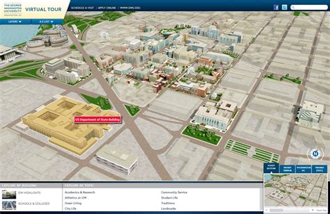 The George Washington University Virtual Tour & Interactive Map Project