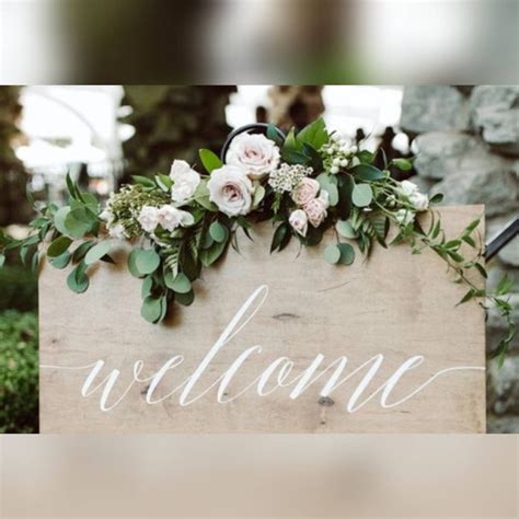 Wedding Welcome Sign Flowers, Wedding Arch Flowers, Wedding Welcome ...