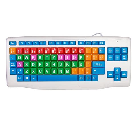 Colorful Kids Keyboard Big Size Letter Children Wired Usb Computer ...