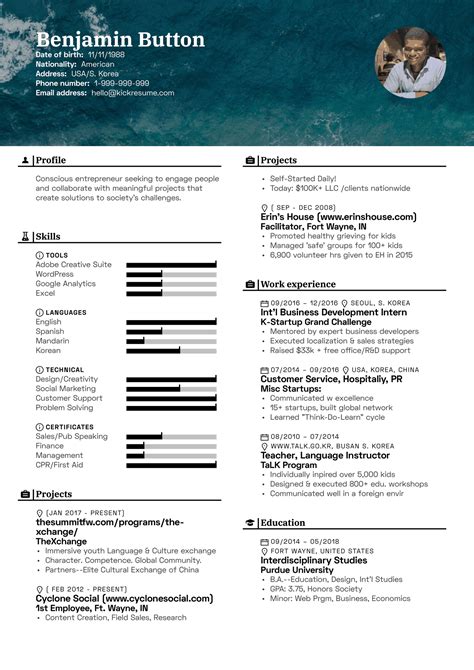 Resume Examples by Real People: Event staff resume template | Kickresume