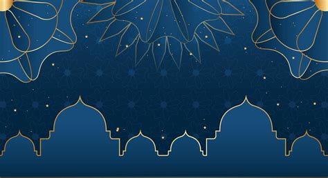 423 Background Islamic Biru Pics - MyWeb