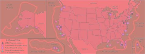 Locations of the headquarters in Reston, VA, and the three centers for ...