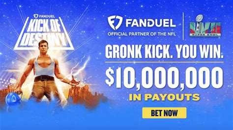 Gronk Super Bowl Kick: 25-Yard Field Goal Kick to Win FanDuel Sportsbook Bettors Piece of $10 ...