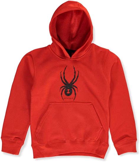 Amazon.com: Spyder Youth Boys Pullover Fleece Hoodie w/Bug Graphic ...