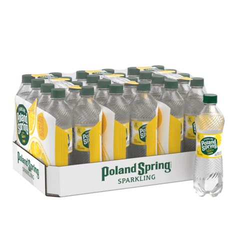 Poland Spring® Lemon Sparkling Water | 16 oz 24-Pack | ReadyRefresh