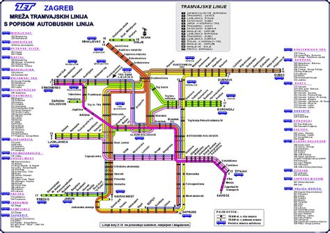 Map of Zagreb Tram