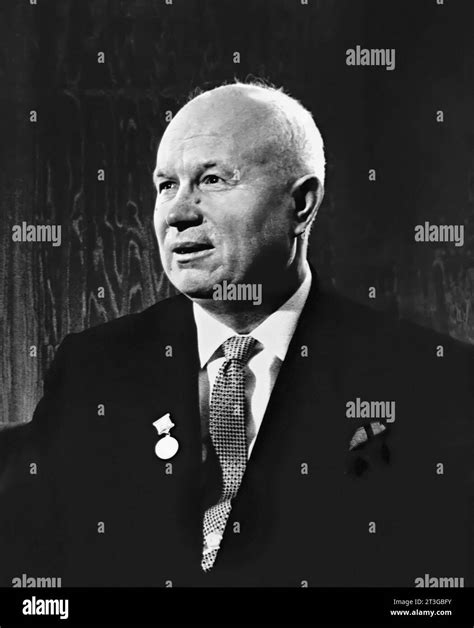 Nikita Khruschev. Portrait of the former head of the Soviet Union ...