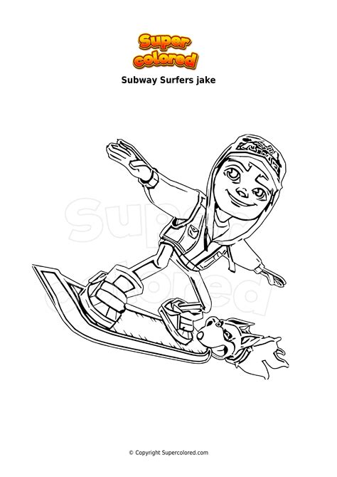 Dibujo para colorear Subway Surfers peru - Supercolored.com