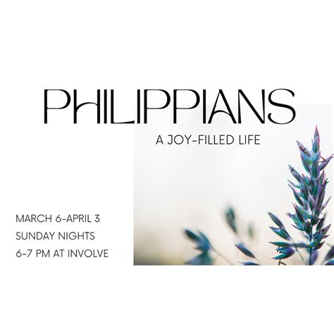 Philippians a joy - filled life | My Site