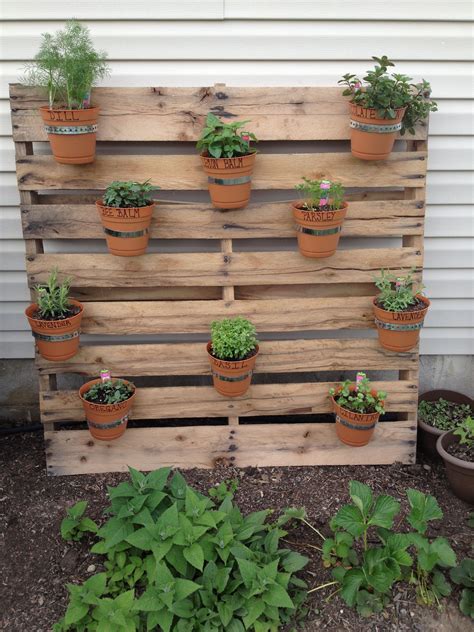 Herb Garden With Pallets at Bettye Gentry blog