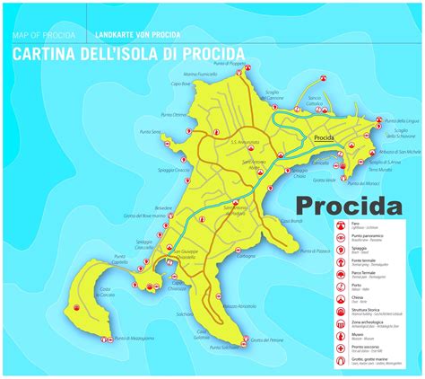 Procida sightseeing map