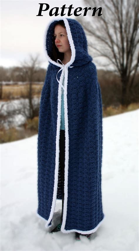 Crochet Hooded Cloak Pattern