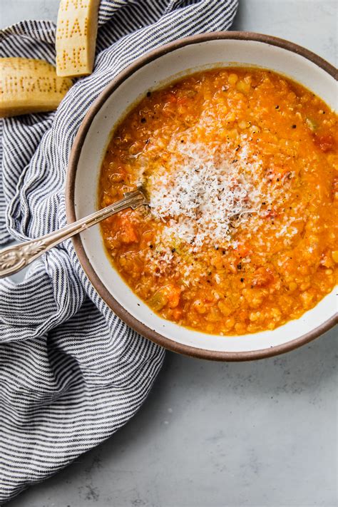 Hearty Red Lentil Soup (How to Cook Red Split Lentils) - A Beautiful Plate