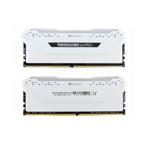 Corsair Vengeance RGB Pro 8GB DDR4 3200MHz Ram White - Century Computer BD