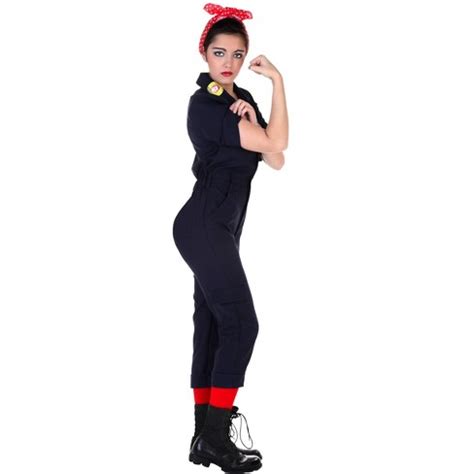 Halloweencostumes.com Medium Women Hardworking Lady Costume, Red/blue : Target