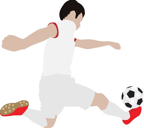 Cartoon football soccer player man in action 10135737 PNG